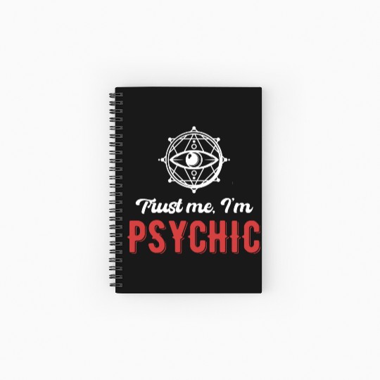 Trust Me, I'm Psychic Celestial Card Decks Spiral Notebooks   Ruled Line