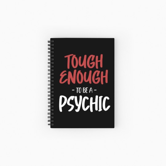 Tough Enough To Be A Psychic Celestial Card Spiral Notebooks   Ruled Line