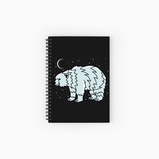Tribal Polar Bear Indigenous Gift Spiral Notebooks   Ruled Line