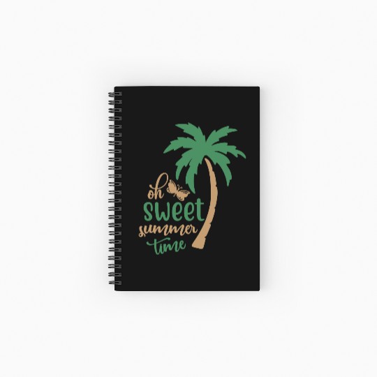 Sweet summer time Spiral Notebooks   Ruled Line