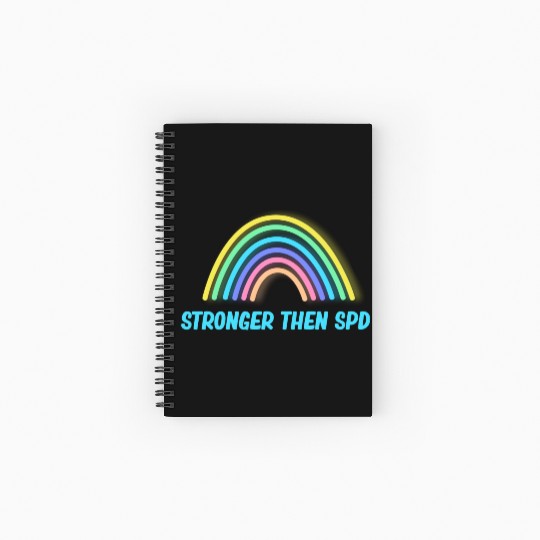 Stronger Than SPD Awareness Disorder Toddler Spiral Notebooks   Ruled Line