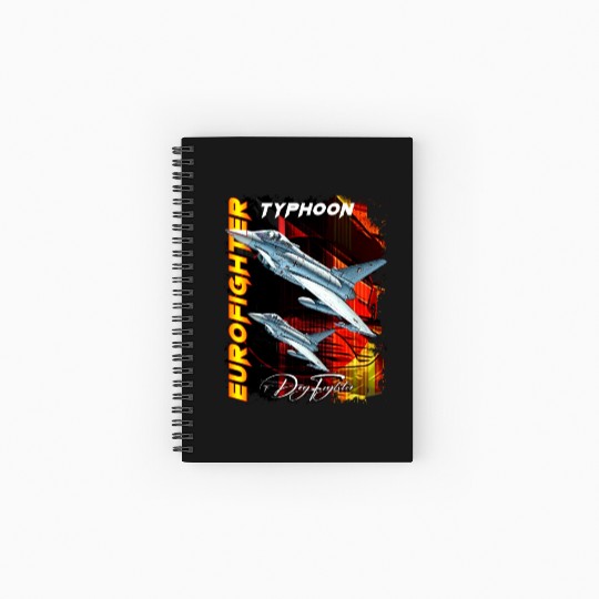 Eurofighter Typhoonn Multirole fighter Jet Spiral Notebooks   Ruled Line