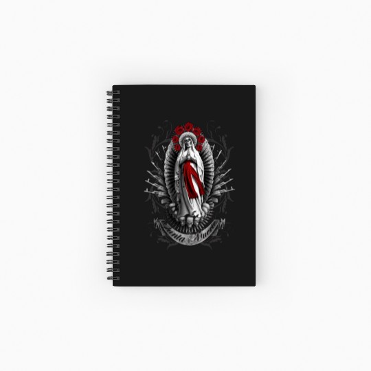 Santa Muerte, Devoción, Altar, Rituales, Oración, Spiral Notebooks   Ruled Line