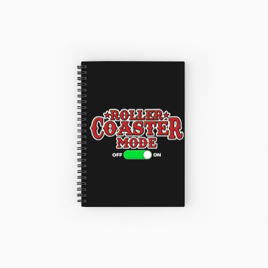 Roller Coaster Lover Spiral Notebooks   Ruled Line