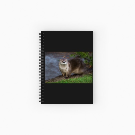 Adorable Otter on the Riverbank Spiral Notebooks   Ruled Line