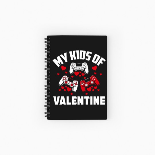 My Kind Valentine Gamer Valentines Day Gaming Spiral Notebooks   Ruled Line