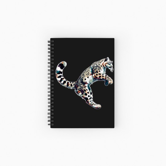 Snow Leopard Leopard White Leopard Spiral Notebooks   Ruled Line