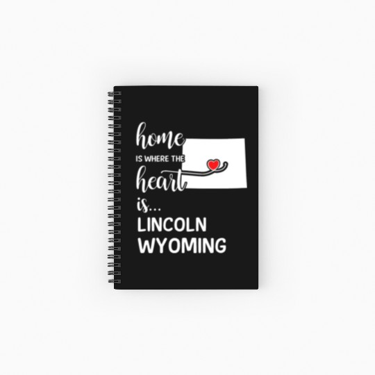 Lincoln County Wyoming Is Where My Heart IsGift Spiral Notebooks   Ruled Line