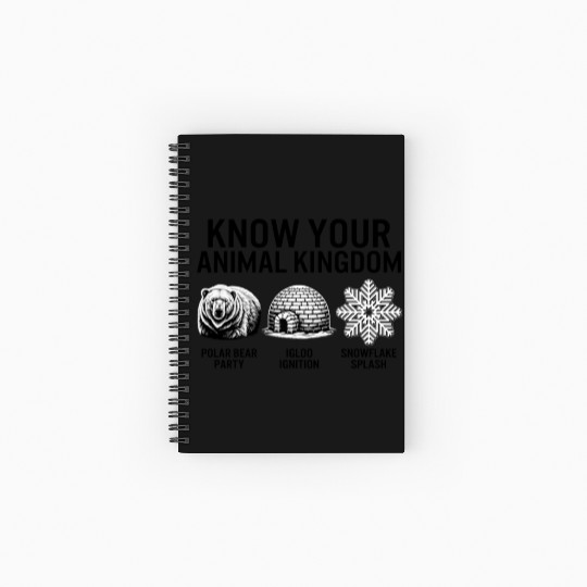Winter Spiral Notebooks   Ruled Line, Know Your Animal Kingdom Polar Bear