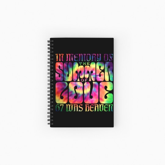 Summer of Love 1967 Spiral Notebooks   Ruled Line