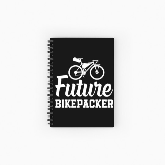 Bikepacking Toddler Newborn Bikepacker Future Bike Spiral Notebooks   Ruled Line