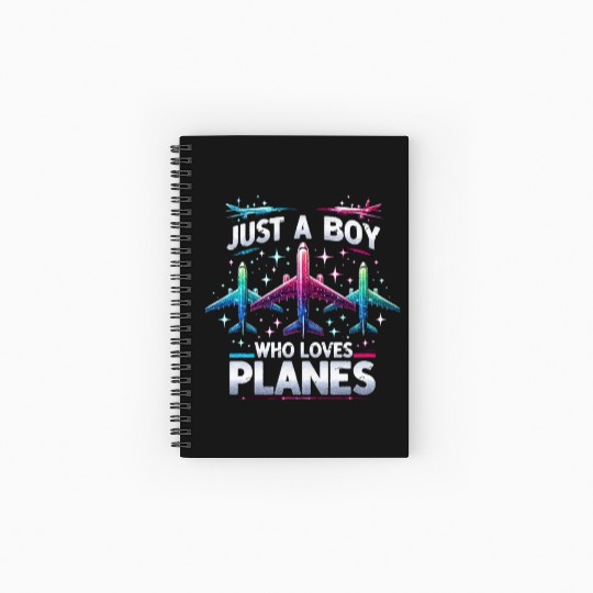 Just A Boy Who Loves Planes Spiral Notebooks   Ruled Line
