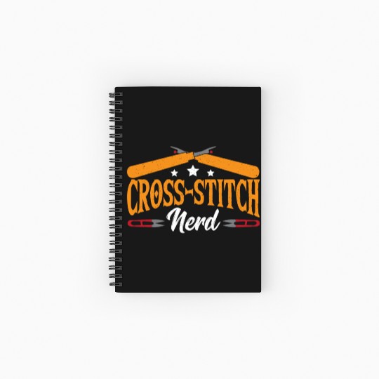 Cross Stitch Stitching Sewing Cross Stitch People Spiral Notebooks   Ruled Line