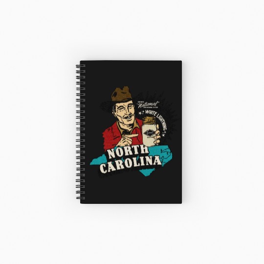 Vintage Raleigh NC Moonshine Spiral Notebooks   Ruled Line