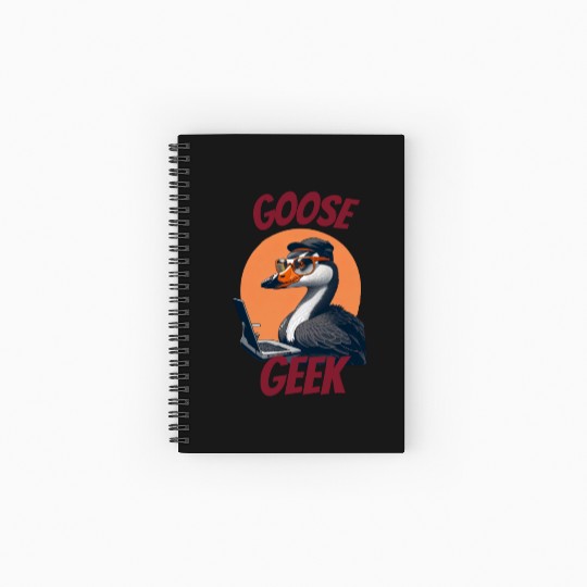 Goose Geek Spiral Notebooks   Ruled Line