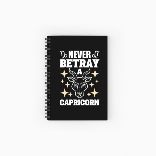 Capricorn Zodiac Sign Tarot Card Reader Spiral Notebooks   Ruled Line