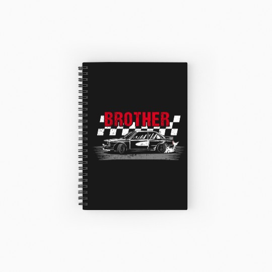 Racing Birthday Party Matching Family Car Pit Crew Spiral Notebooks   Ruled Line