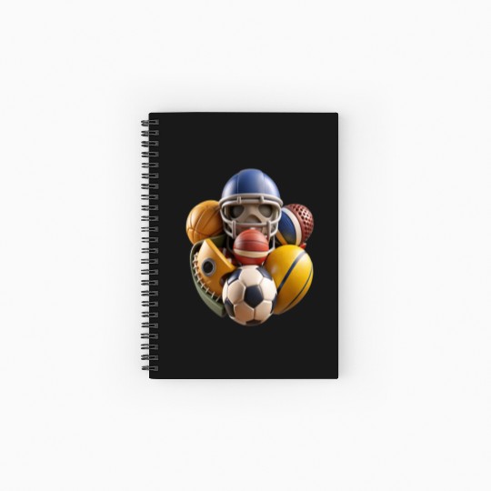 Game Day All Day College Sports Spiral Notebooks   Ruled Line