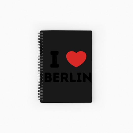 I Love Berlin Germany Spiral Notebooks   Ruled Line