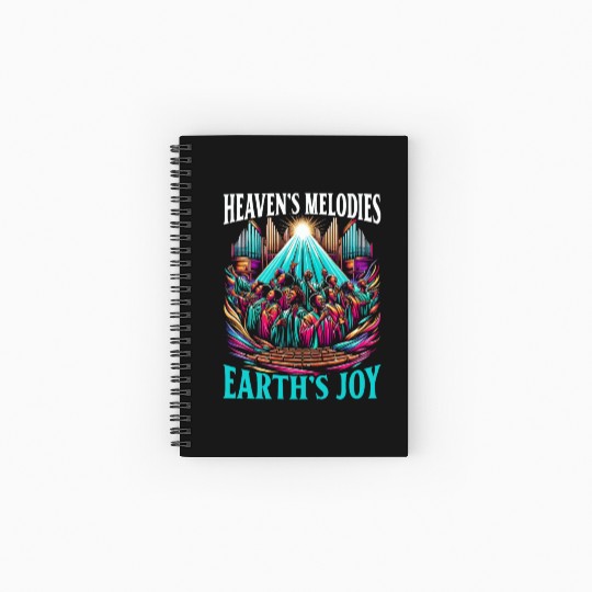 Gospel Music Religious Bible Scripture Christian Spiral Notebooks   Ruled Line