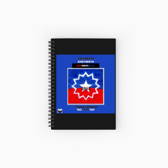 Celebrate Juneteenth: The Red White & Blue Spiral Notebooks   Ruled Line