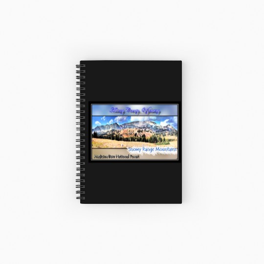I've Been Framed! Snowy Range Scenic Byway Wyoming Spiral Notebooks   Ruled Line