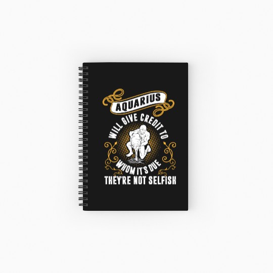 Aquarius Will Give Credit To Whom Its Due Not Spiral Notebooks   Ruled Line