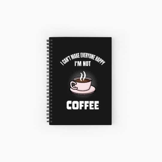 Funny Coffee Lover Caffeine Quote Humor Spiral Notebooks   Ruled Line