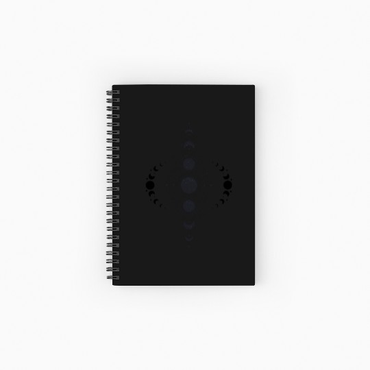 Celestial Minimalist Design Spiral Notebooks   Ruled Line