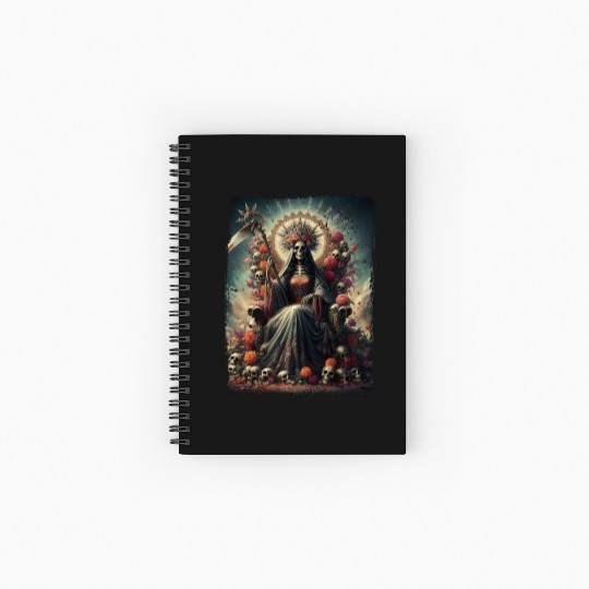 La Santa Muerte Saint Death Spiral Notebooks   Ruled Line