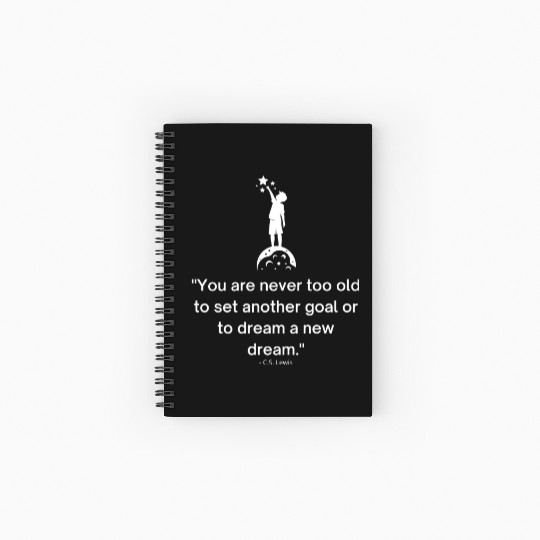 Motivational Quote - C. S. Lewis British writer Spiral Notebooks   Ruled Line