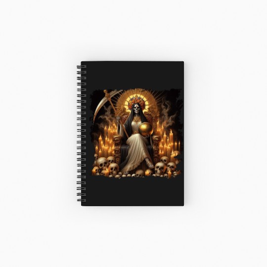 La Santa Muerte Saint Death Spiral Notebooks   Ruled Line