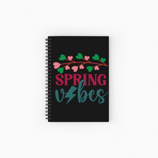 Spring vibes Spiral Notebooks   Ruled Line