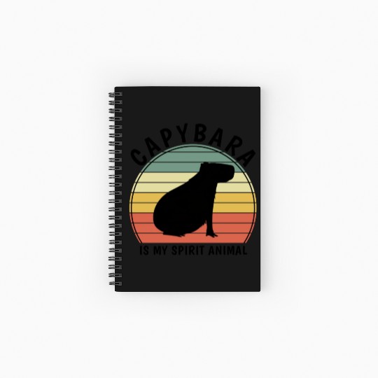 Capybara Is My Spirit Animal Spiral Notebooks   Ruled Line