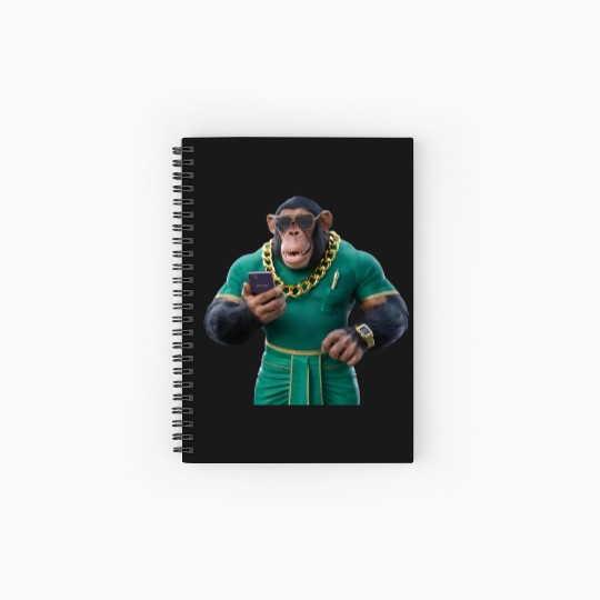 "Urban Ape: Contemporary Monkey Chic" Spiral Notebooks   Ruled Line