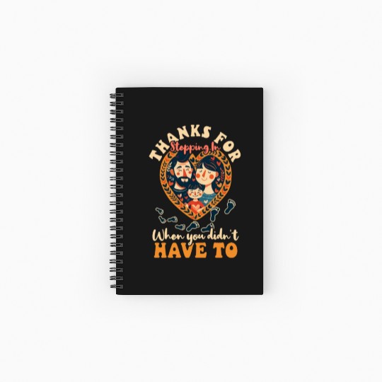 Mothers Day Step Mom Thanks Stepping In Spiral Notebooks   Ruled Line