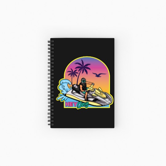 Jet Ski Trucker Hats by Hey Day Official Spiral Notebooks   Ruled Line