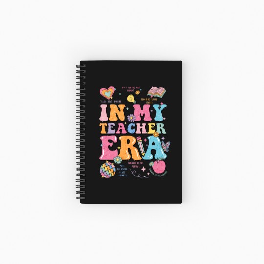 In My Teaching Era Teacher Appreciation Spiral Notebooks   Ruled Line