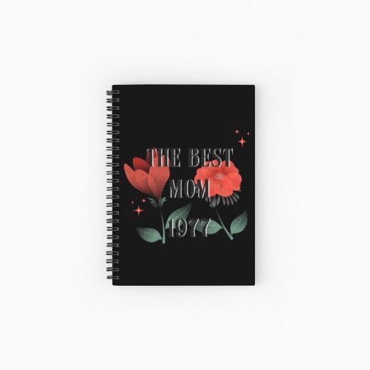 The Best Mom Since 1977 Spiral Notebooks   Ruled Line