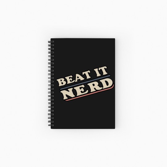 Beat it Nerd 18 Spiral Notebooks   Ruled Line
