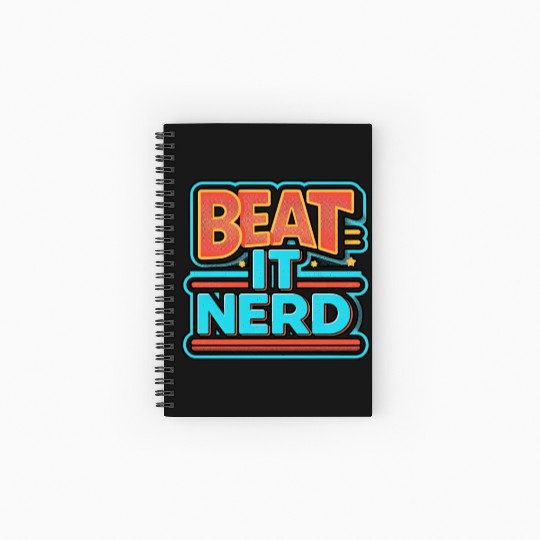Beat it Nerd 8 Spiral Notebooks   Ruled Line