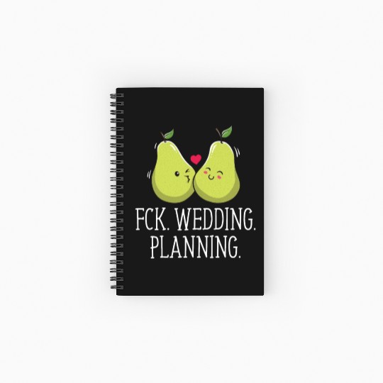 Wedding Planning Engagement Funny Engaged Humor Spiral Notebooks   Ruled Line