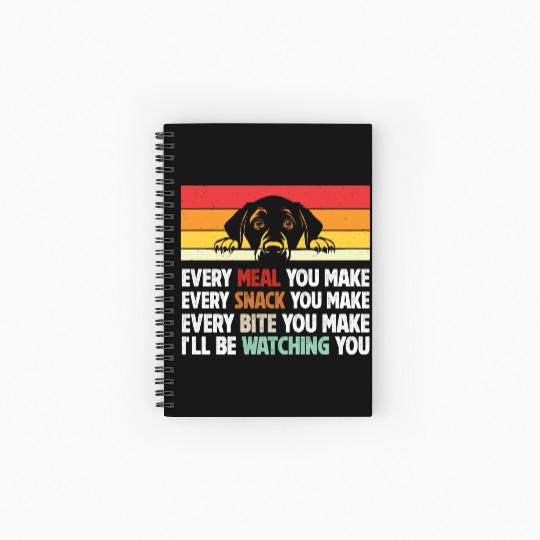 Labrador Retriever Funny Labrador Cute Dog Mom Spiral Notebooks   Ruled Line