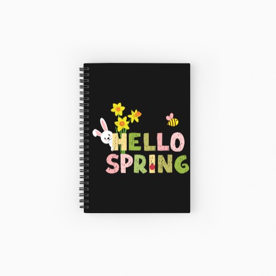 hello spring Spiral Notebooks   Ruled Line