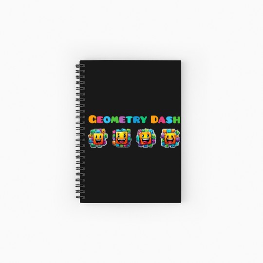 Geometry dash Spiral Notebooks   Ruled Line