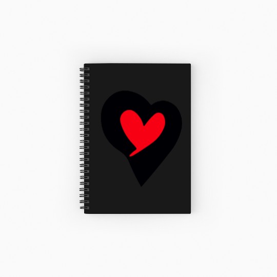Saint Valentin Heart stylish Logodesign t'Spiral Notebooks   Ruled Line