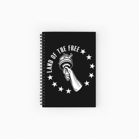 Land of The Free Spiral Notebooks   Ruled Line