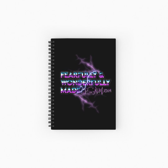 Fearfully & Wonderfully Made Spiral Notebooks   Ruled Line