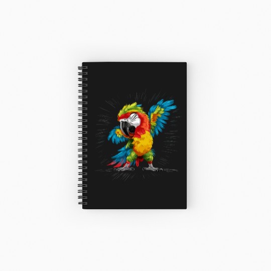 Macaw Parrot for a Bird Lover Animal Lover Spiral Notebooks   Ruled Line