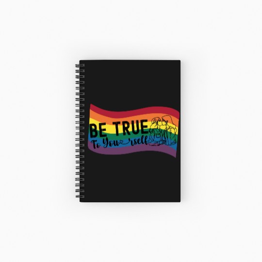 Authentic Love: Celebrating Pride Month Spiral Notebooks   Ruled Line